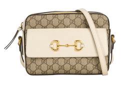 Horsebit 1955 Camera, Canvas/Leather, White/Beige, 645454 498879, 2*